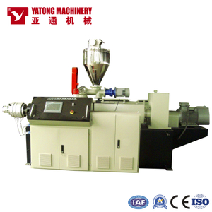 Customized Conical Twin Screw Plastic Pipe Extruder